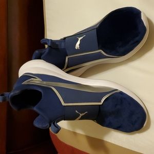 Puma Blue Sweide slip on shoes